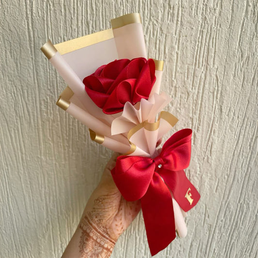 Pure Bliss Ribbon Rose Bouquet